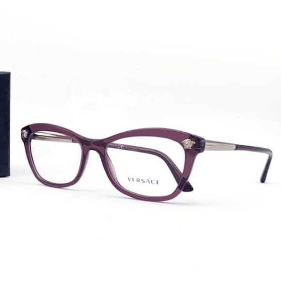 Versace Accessories - Versace Purple Gold Glasses MOD 3224 5209